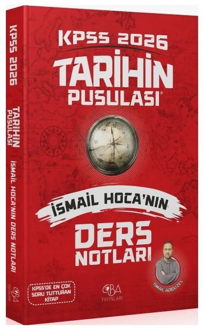 CBA Yayınları 2026 KPSS Tarihin Pusulası Ders Notları - İsmail Adıgüzel CBA Yayınları