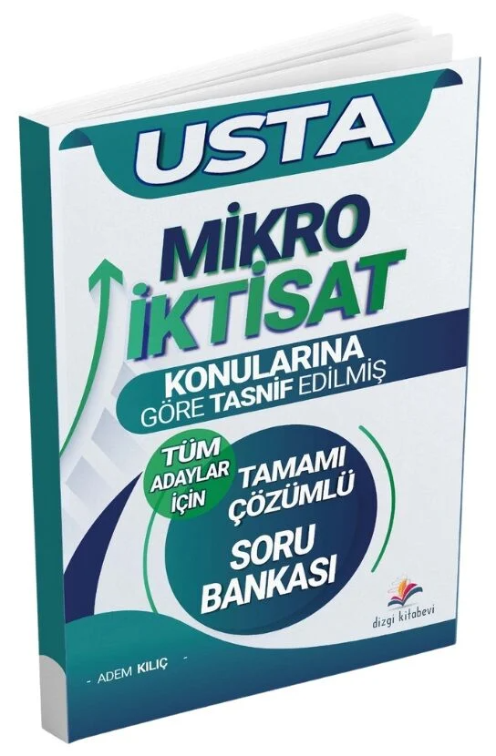 Dizgi Kitap Yayınları USTA KPSS A Grubu Mikro İktisat Soru Bankası Konularına Göre Çözümlü Adem Kılıç