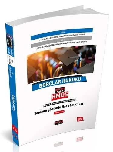 Savaş Yayınları 2025 HMGS Borçlar Hukuku Tamamı Çözümlü Hazırlık Kitabı Nurettin Bilici, Nuran Koyuncu