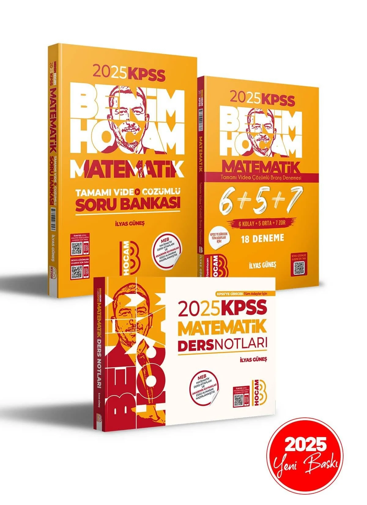 2025 KPSS Matematik Ders Notları - Soru Bankası ve 6+5+7 Deneme Seti Benim Hocam Yayınları