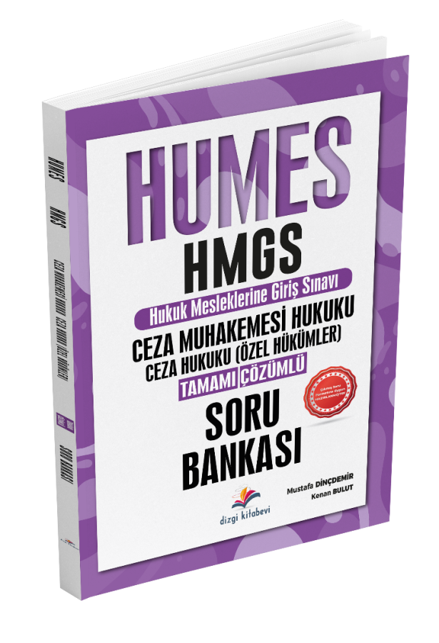 Dizgi Kitap Yayınları 2025 Humes HMGS Ceza Muhakemesi Hukuku, Ceza Hukuku Özel Hükümler Tamamı Çözümlü Soru Bankası