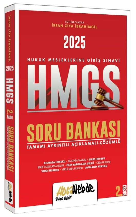 HMGS Hukuk Mesleklerine Giriş Sınavı Soru Bankası İrfan Ziya İbrahimgil HocaWebde Yayınları