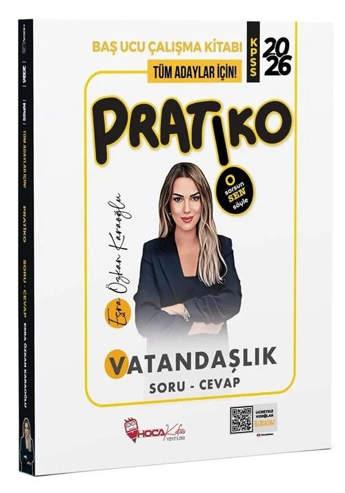Hoca Kafası Yayınları 2026 KPSS Vatandaşlık Pratiko Soru Cevap Çalışma Kitabı Esra Özkan Karaoğlu