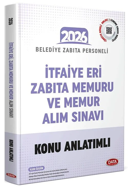 Data 2026 İtfaiye Eri, Zabıta Memuru ve Memur Alım Sınavı Konu Anlatımlı Data Yayınları