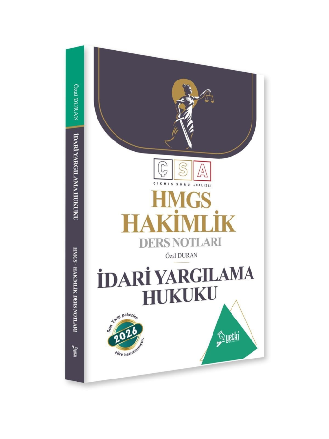 Yetki Yayınları 2026 HMGS Hakimlik İdari Yargılama Hukuku Ders Notları