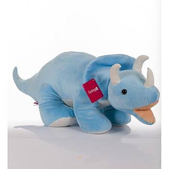Triceratops 90 Cm Mavi