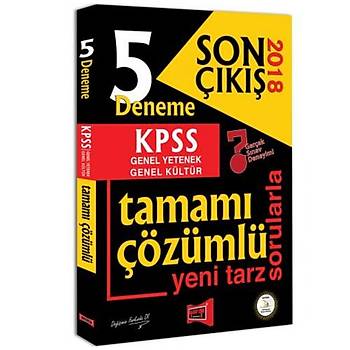 Yargý Yayýnlarý 2018 KPSS Genel Yetenek Genel Kültür Son Çýkýþ Tamamý Çözümlü 5 Deneme