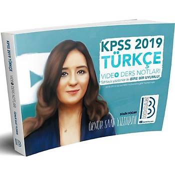 2019 KPSS Türkçe Video Ders Notlarý Benim Hocam Yayýnlarý