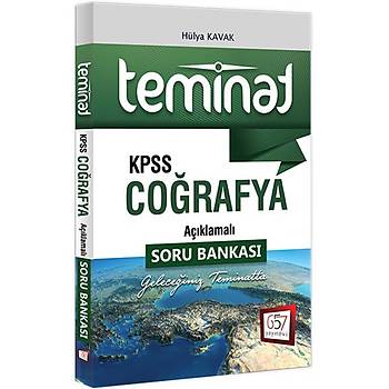 2018 KPSS Teminat Coðrafya Açýklamalý Soru Bankasý 657 Yayýnlarý