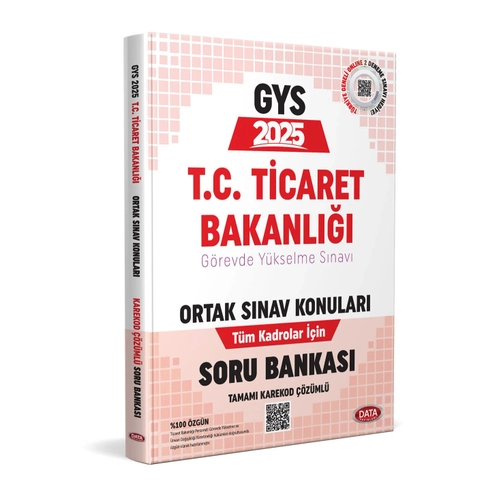 Data Yay�nlar� GYS Ticaret Bakanl��� Ortak Konular Soru Bankas� - Karekod ��z�ml�