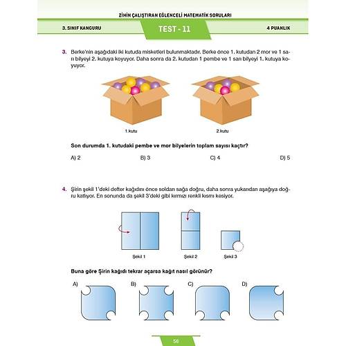 5.S�n�f Zihin �al��t�ran E�lenceli Kanguru Matematik Sorular� Dikkat At�lyesi Yay�nlar�