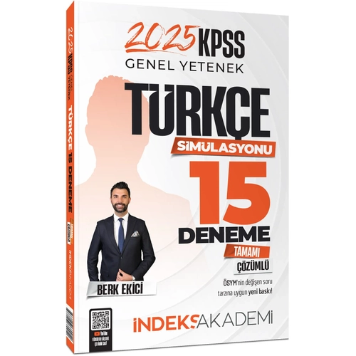 ndeks Akademi 2025 KPSS Trke Simlasyonu 15 Deneme zml - Berk Ekici ndeks Akademi Yaynclk