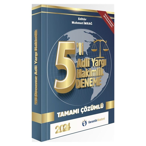 Garant�r Akademi 2024 Adli Yarg� Hakimlik 5 Deneme ��z�ml�