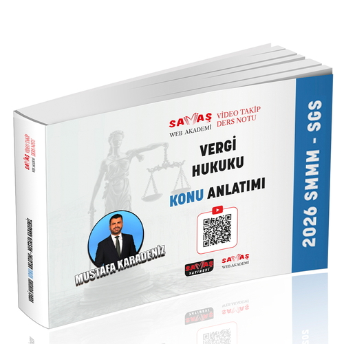 Sava� Yay�nlar� 2026 SMMM SGS Vergi Hukuku Konu Anlat�m� Mustafa Karadeniz