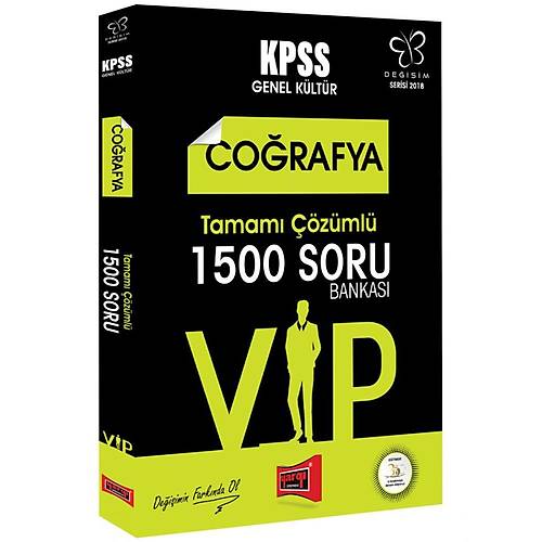 Yarg Yaynlar 2018 KPSS Deiim Serisi VIP Corafya Tamam zml 1500 Soru Bankas