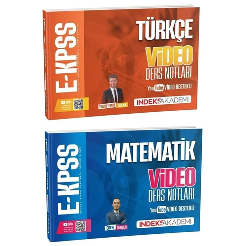 �ndeks Akademi 2026 EKPSS T�rk�e + Matematik Video Ders Notlar� 2 li Set �ndeks Akademi Yay�nc�l�k