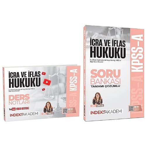 �ndeks Akademi 2026 KPSS A Grubu �cra ve �flas Hukuku Video Ders Notlar� + Soru Bankas� 2 li Set - Elif Kend�zler �ndeks Akademi Yay�nc�l�k