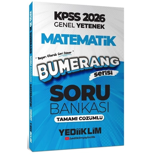 Yediiklim 2026 KPSS Matematik Bumerang Soru Bankas� ��z�ml� Yediiklim Yay�nlar�