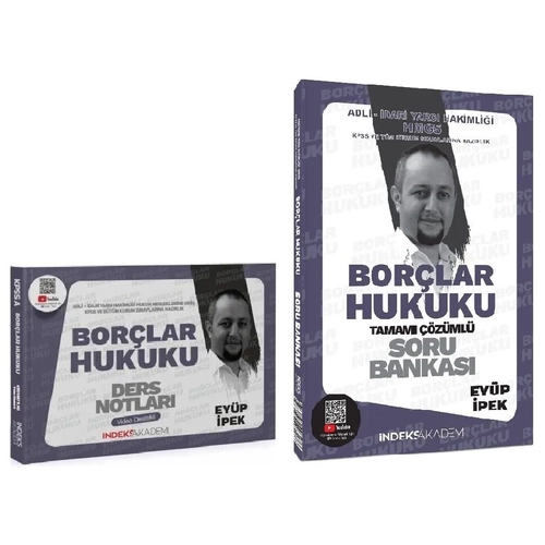 �ndeks Akademi 2025 KPSS A Grubu Bor�lar Hukuku Video Ders Notlar� + Soru Bankas� 2 li Set - Ey�p �pek �ndeks Akademi Yay�nc�l�k