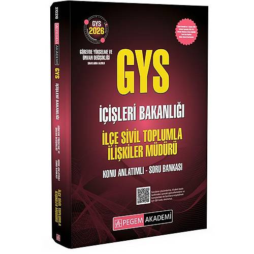 Pegem Akademi 2026 GYS ��i�leri Bakanl��� �l�e Sivil Toplumla �li�kiler M�d�r� Konu Anlat�ml� Soru Bankas�