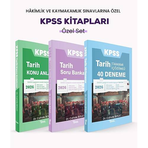 KPSS Tarih Kitaplar� �zel Set Cahide Bolat Temsil Kitap