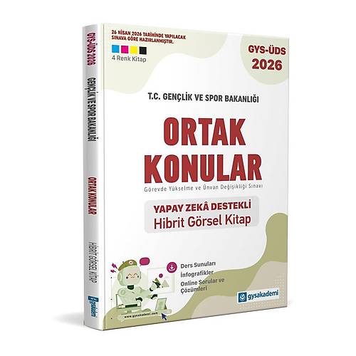 Gysakademi Gen�lik Ve Spor Bakanl��� Ortak Konular Yapay Zeka Destekli Hibrit Kitap