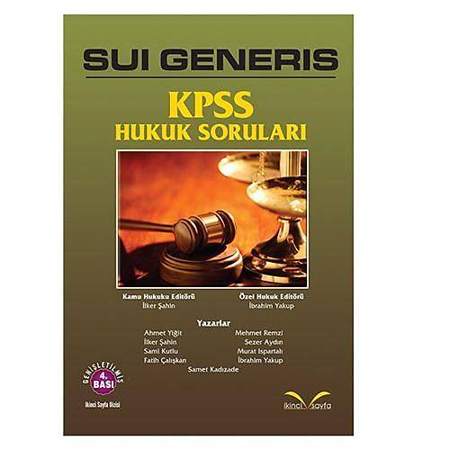 Sui Generis KPSS Hukuk Sorularý - Mehmet Remzi, Murat Ispartalý