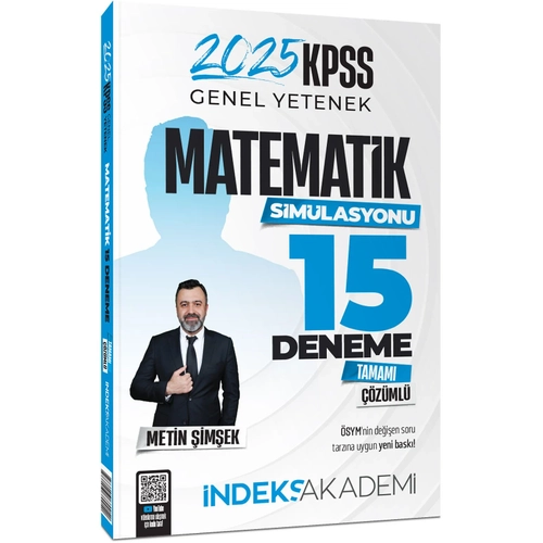 �ndeks Akademi 2025 KPSS Matematik 15 Deneme ��z�ml� - Metin �im�ek �ndeks Akademi Yay�nc�l�k