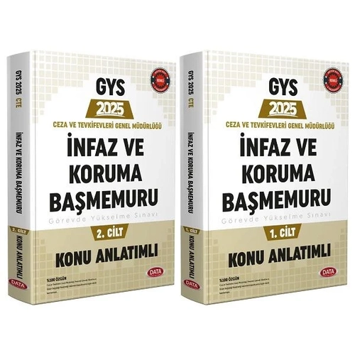 Data 2025 GYS Ceza ve Tevkifevleri nfaz ve Koruma Bamemuru Konu Anlatml Hazrlk Kitab Seti Grevde Ykselme Data Yaynlar