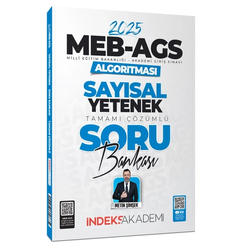 ndeks Akademi 2025 MEB-AGS Algoritmas Saysal Yetenek Soru Bankas zml - Metin imek ndeks Akademi Yaynclk