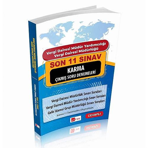 Vergi Akademisi Vergi Dairesi M�d�r Yard. ve Vergi Dairesi M�d. Son 11 S�nav Karma ��km�� Soru Denemeleri CEVAPLI