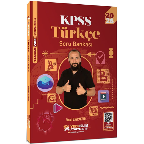 Yediiklim Yaynlar 2026 KPSS Genel Yetenek Atlye Serisi Trke Tamam Video zml Soru Bankas Yusuf Bayraktar Yediiklim