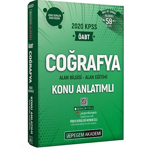 Pegem 2020 KPSS ABT Corafya Video Destekli Konu Anlatml
