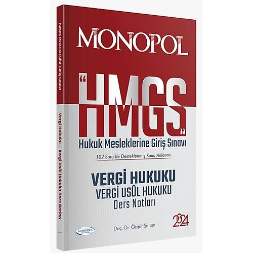 Monopol Yaynlar HMGS Vergi Hukuku Vergi Usul Hukuku Ders Notlar 2024