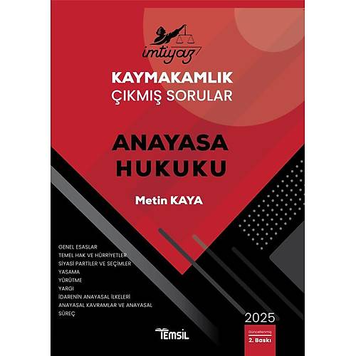 MTYAZ Kaymakamlk km Sorular Anayasa Hukuku Metin Kaya Temsil Kitap