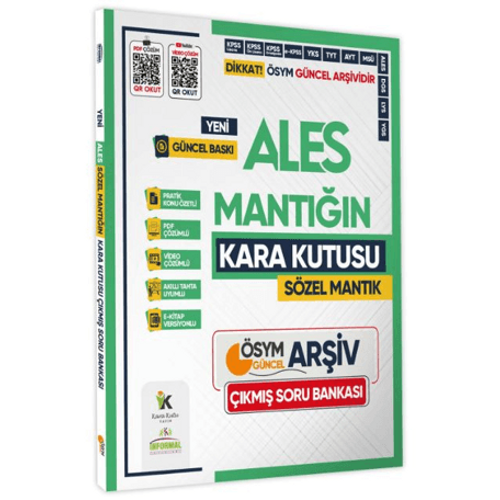 �nformal Yay�nlar� 2025 ALES S�zel Mant���n Kara Kutusu ��km�� Sorular Soru Bankas�