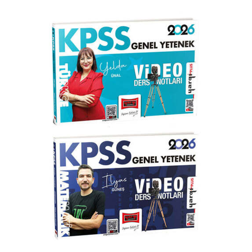 Yarg� Yay�nlar� 2026 KPSS Genel Yetenek Video Ders Notlar� Seti (2 Kitap) �lyas G�ne�, Yelda �nal