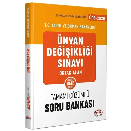 Edit�r 2026 GYS �DS Tar�m ve Orman Bakanl��� Ortak Alan Soru Bankas� ��z�ml� G�revde Y�kselme �nvan De�i�ikli�i Edit�r Yay�nlar�