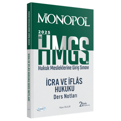 Monopol Yaynlar  HMGS cra ve flas Hukuku Ders Notlar 2025