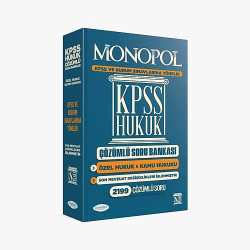2025 KPSS Hukuk ��z�ml� Soru Bankas� 8. Bask� Monopol Yay�nlar�