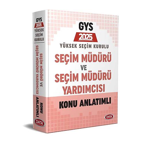 Data Yay�nlar� Y�ksek Se�im Kurulu (YSK) Se�im M�d�r� ve Se�im M�d�r Yard�mc�s� Konu Anlat�ml�