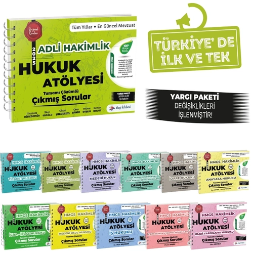 Dizgi Kitap 2025 Hukuk At�lyesi Adli Hakimlik ��km�� Sorular Mod�ler Set ��z�ml� Dizgi Kitap