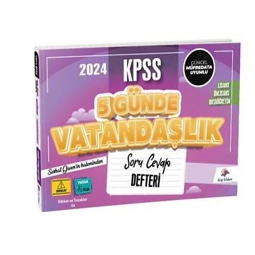 Dizgi Kitap KPSS Vatanda�l�k 5 G�nde Soru Cevap Defteri 2024
