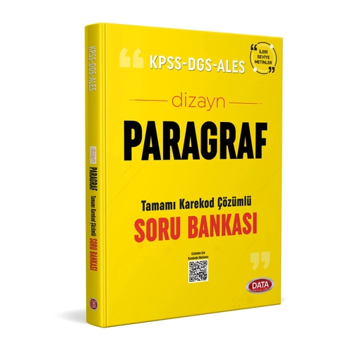 Data Yay�nlar� KPSS ALES DGS Dizayn Yeni Nesil Sorularla Paragraf Soru Bankas� (Cevapl� � ��z�ml�)