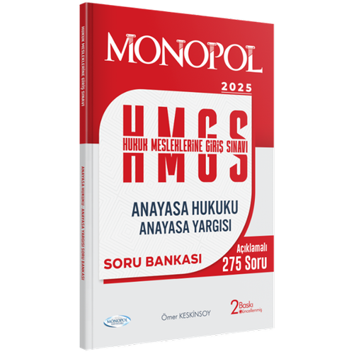 Monopol Yaynlar 2025 HMGS Anayasa Hukuku Anayasa Yargs Soru Bankas