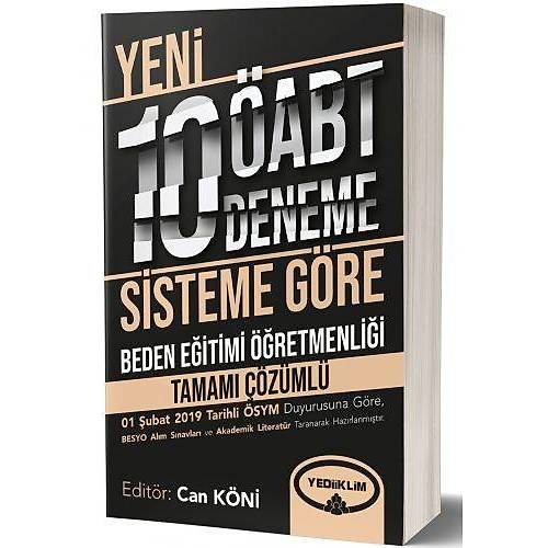ABT Beden Eitimi retmenlii 10 Deneme Yediiklim Yaynlar