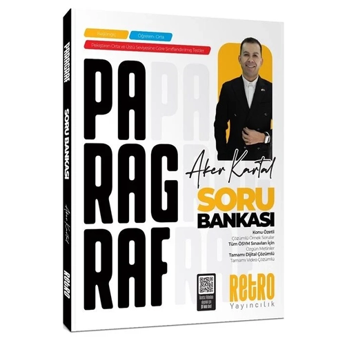 Retro KPSS ALES DGS TYT AYT Paragraf Soru Bankas� ��z�ml� - Aker Kartal Retro Yay�nc�l�k