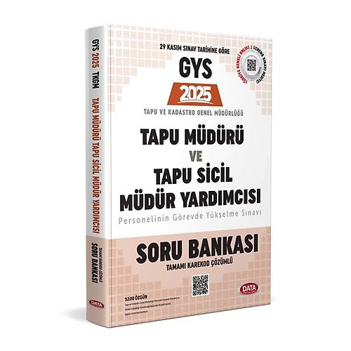 Tapu M�d�r� - Tapu Sicil M�d�r Yard�mc�s� GYS Soru Bankas� - Karekod ��z�ml�
