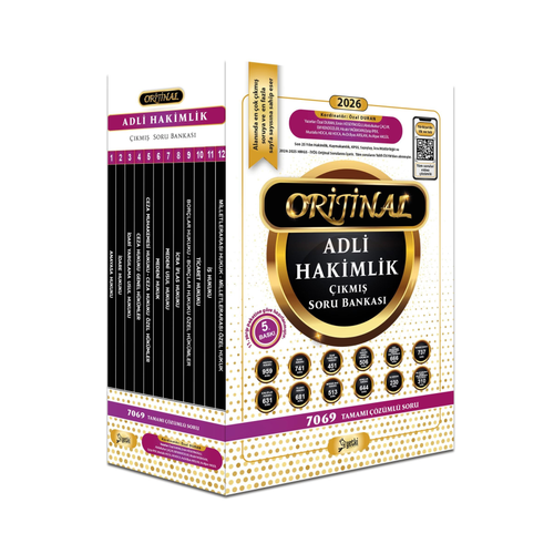 Yetki Yay�nlar� 2026 Adli Hakimlik Orijinal ��km�� Soru Bankas� Seti