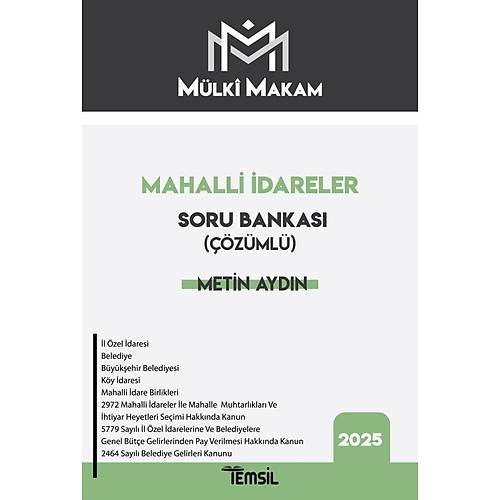 M�LK� MAKAM Mahalli �dareler Soru Bankas� (��z�ml�) Metin Ayd�n Temsil Kitap